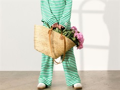 Name It trousers white with green stripes